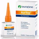 Auritop Gel 30g Tratamento Otológico Ourofino Cães E Gatos