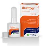 Auritop Ouro Fino 30g - Tratamento Otológico Para Cães e Gatos