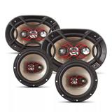 Auto Falante Bravox Facil 6 + Triaxial Quadriaxial 6x9 Kit