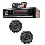 Auto Radio Automotivo Bluetooth e Par Alto Falante Triaxial 6 Polegadas Pioneer