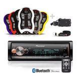 Auto Radio Pioneer Mvh-x300br bluetooth + Controle Longa Distancia Stetsom Sx2 500 Metros