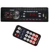 Auto Rádio Som Mp3 Player Automotivo Toca Som Carro Fm Sd Usb Aux Controle First Option 8860