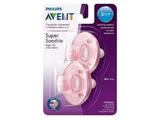 Avent chupeta soothie dupla 3m+ rosa
