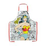 Avental Mulher Maravilha Em Algodão 70 X 80 Cm - Urban