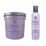 Avlon Affirm Creme Alisante Hidróxido Sódio Normal Plus 1,8Kg +Avlon Protecto Protetor de Fios 120ml