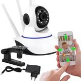 Baba Eletrônica Câmera Wifi Hd Robo Wireless Áudio 3 Antenas - Marca