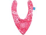 Babador Bandana Flores Fecho Botão - Multikids Baby