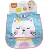 Babador Com Bolso Impermeável Gatinha Buba 09823