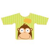 Babador com Manga Longa Macaco Multikids +6M cata Migalha - Multikids baby