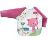 Babador Com Mangas Para Bebê Rosa Gatinha Buba 10652