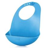 Babador De Silicone Azul Para Bebê Menino Mimostyle