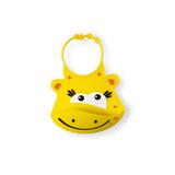 Babador de silicone cata migalha Girafa SillyBib - Multikid baby