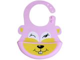 Babador de Silicone Esquilinha - Fecho Botão Á Prova de Água KaBaby