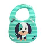 Babador Impermeável Azul Com Bolso Cachorro Unik Toys