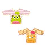 Babadores com Manga Longa Gato e girafa +6M cata Migalha - Multikids baby
