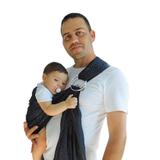 Baby Sling Canguru Marinho Poá argola Alumínio - Babykinha