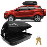 Bagageiro Maleiro de Teto 370 Litros 50kg Preto Thule Group Jetbag Conquest Universal com Chave