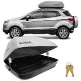 Bagageiro Maleiro de Teto Thule Group Jetbag Conquest Ecosport 03 a 18 Cinza e Preto 50KG 370 Litros