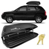 Bagageiro Maleiro de Teto Thule Group Jetbag Conquest Hyundai Tucson 10 a 16 50KG 450 Litros Preto