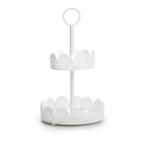 Bailarina P/Bolo C/2 Andares 28Cm Branco - Cromus