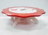 Bailarina Suporte Para Decorar Bolos e Tortas Com Prato Giratório Vermelho Polietileno 40 cm - Solrac