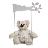 Balança Com Ursa Menina Quarto Bebê Infantil Menina - Potinho de mel