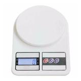 Balança Cozinha Plataforma Pesa Ate 10 Kg Digital Branca - S/m