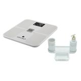 Balança de Banheiro Black+Decker BK75 Bluetooth c/ aplicativo até 150Kg + Kit p/ Banheiro