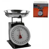 Balanca de cozinha e mesa retro vintage em inox com bandeja em aço inoxidavel até 25kg profissiona - Gimp