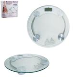 Balanca de piso digital de vidro redonda 180kg 33cm de ø - Fwb