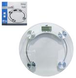 Balanca De Piso Digital De Vidro Redonda 180kg A Bateria - Casita imporiente