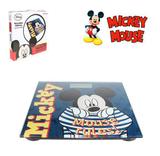 Balança de vidro quadrada digital infantil mickey para até 180kg - Ethome