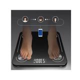 Balança Digital Bioimpedância Com Aplicativo Bluetooth Peso Corporal Gordura 180kg Preto - Jlx