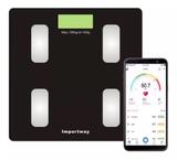 Balança Digital Bioimpedância Com Bluetooth Aplicativo Peso Corporal Gordura 180kg IWBDBIO001APP - Importway