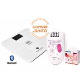 Balança Digital Black Decker Bk75 Bluetooth Medição Imc + Depilador Elétrico Feminino Philips Satine - Black decker