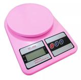 Balança Digital De Precisão 1g A 10kg cor Rosa - Casa e costura