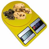 Balança digital de precisão cozinha 1g a 10 kg AMARELA CBRN02566 - Commerce brasil