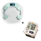 Balança Digital Eatsmart Hc039 Multilaser + Aparelho de Pressão Premium LP200 Digital e Automático
