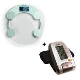 Balança Digital Eatsmart Hc039 Multilaser + Medidor de Pressão G-Tech MA100 Digital e Automático