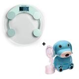 Balança Digital Eatsmart Hc039 Multilaser + Nebulizador G-Tech Modelo Nebdogaz Bivolt