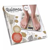 Balança digital para banheiro art house vidro temperado 150 kg brown