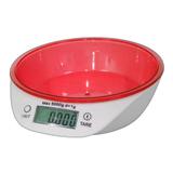 Balança Digital Peso Kilos Alta Precisao 1g A 5kg Mede Volume Ml Gr Vermelha - Ideal