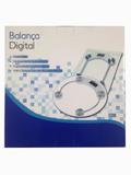 Balança Digital Vidro Até 180 Kg Visor LCD- Quadrada - Maso