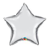 Balão 09" Estrela Solto Prata Metalizado - Festabox