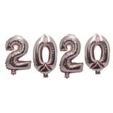 Balão 2020 Gigante Rose Gold Ano Novo Natal Decoração 75 Cm - Festas decor