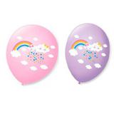 Balão Bexiga Decorada Chuva de Amor Rosa N 9 pct com 25 unid - São roque