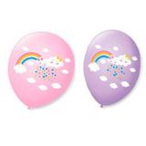Balão Bexiga Decorada Chuva de Amor Rosa N 9 pct com 25 unid - São roque