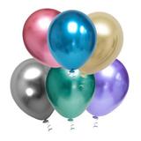 Balão Bexiga Metálicos N9 pct com 25 unid - São roque