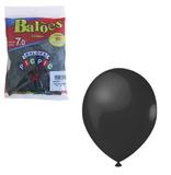 Balao Bexiga Preto 7'' Com 50 Unidades - Pic pic