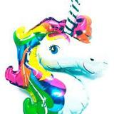 Balão Bexiga Unicórnio Decoração Metalizado 40 Cm - Brbrinq